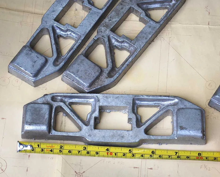 Set 5 inch gauge bogie castings