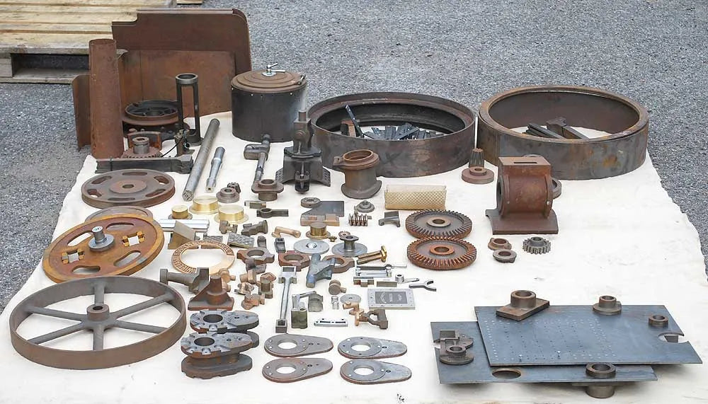 4 inch scale Foster parts, boiler & castings