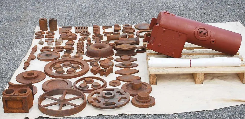 3 inch scale Fowler parts, boiler & castings