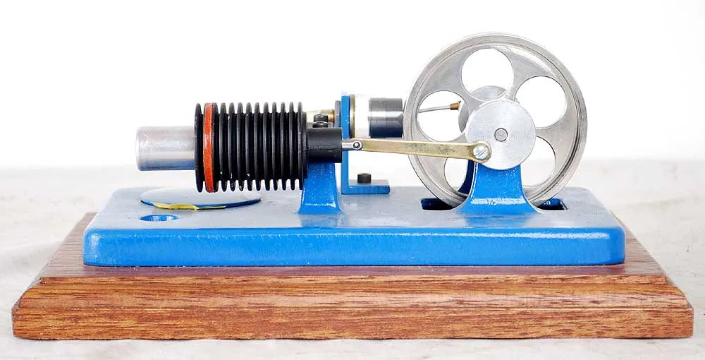 "Glassworks" hot air engine, glass cylinder, missing displacer
