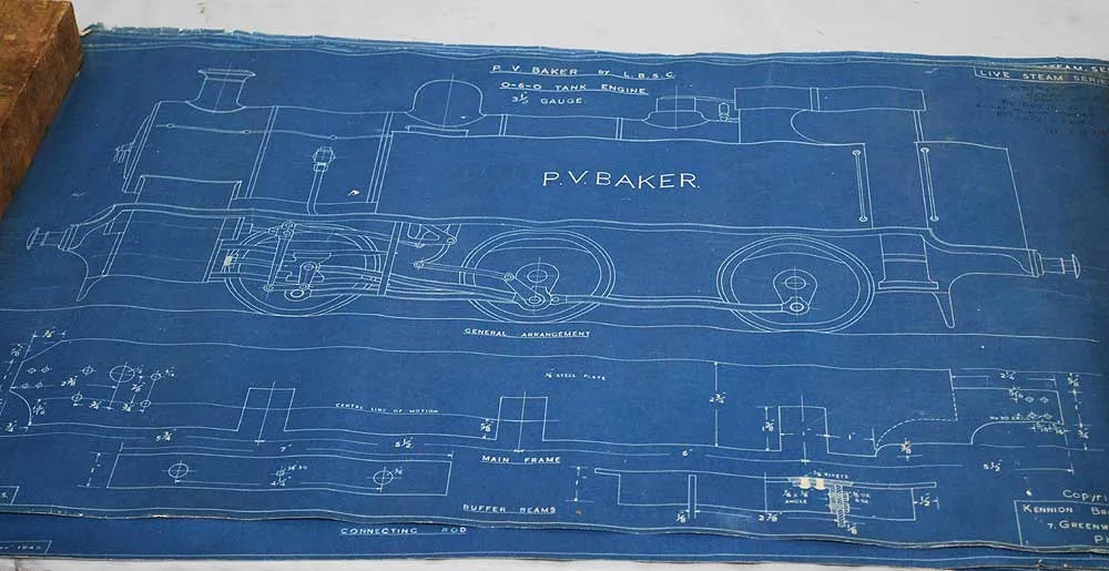 Dismantled 3 1/2 inch gauge "PV Baker"