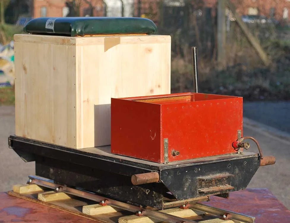 5 inch gauge four wheel braked driving truck