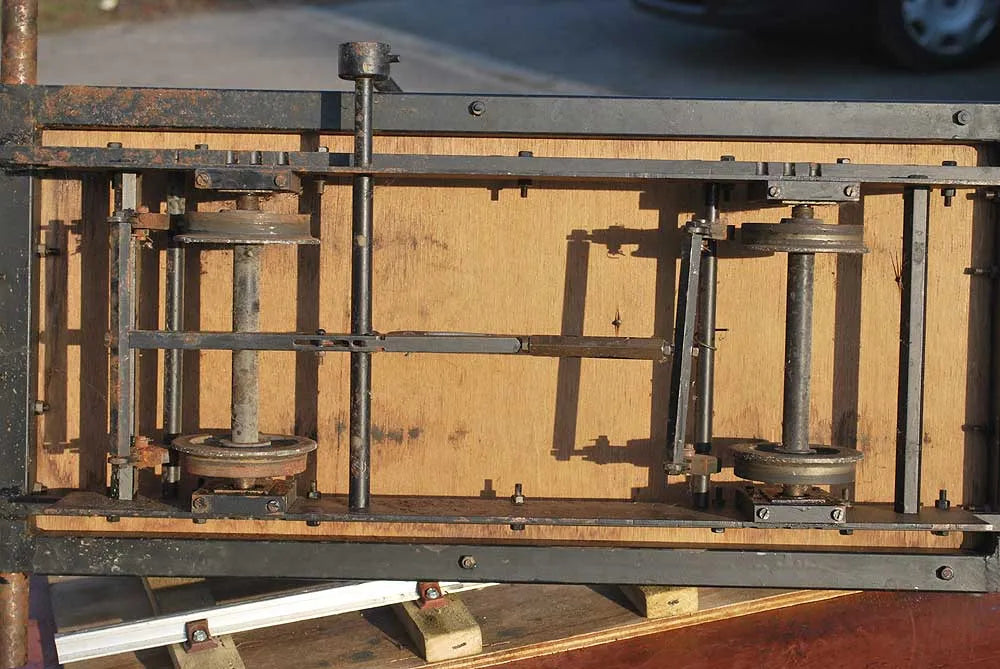 5 inch gauge four wheel braked driving truck