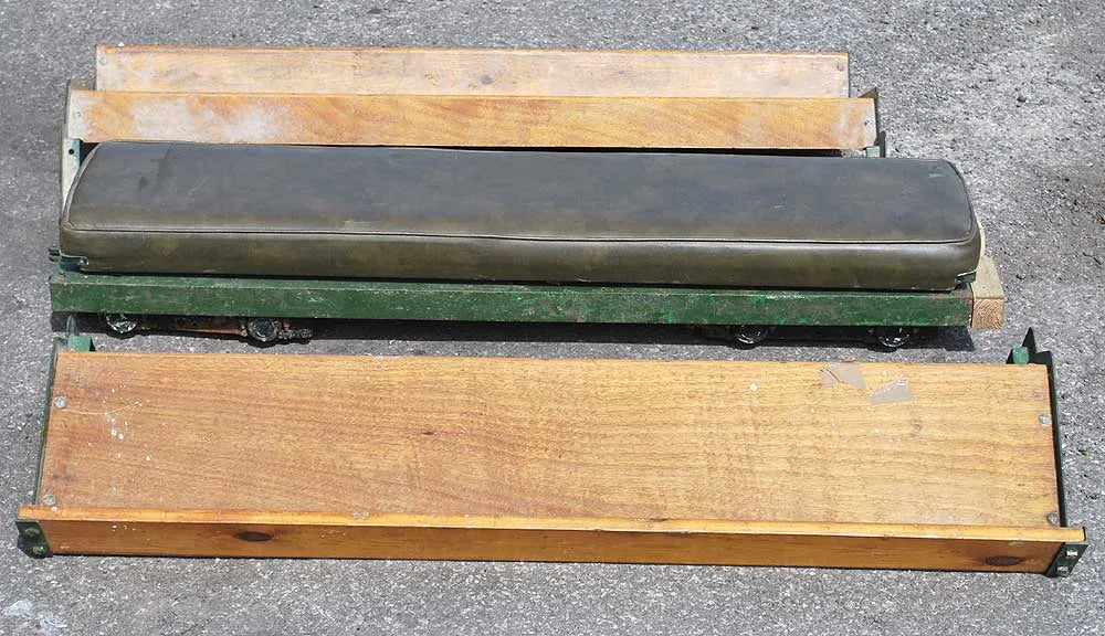 5 inch gauge raised level bogie passenger trolley