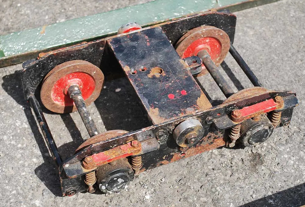 5 inch gauge raised level bogie passenger trolley