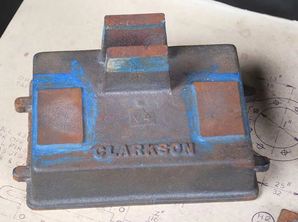 Set Clarkson vertical engine castings