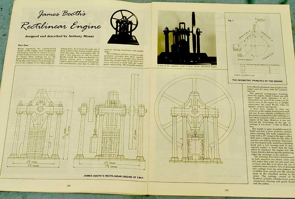 Castings Rectilinear engine (set 1)