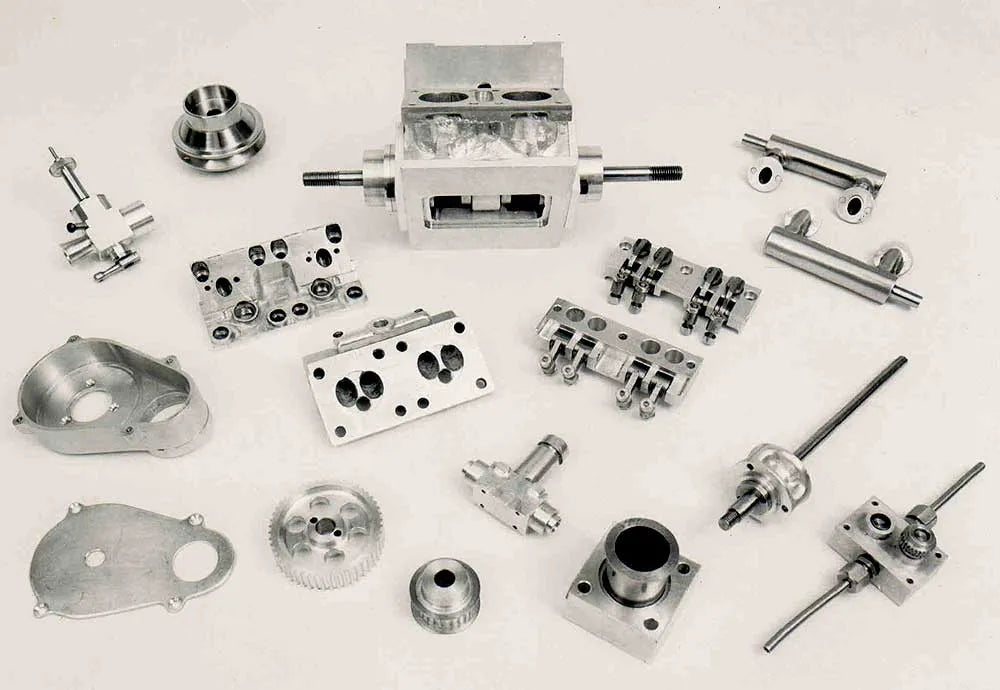 Freelance V4 IC engine part-built
