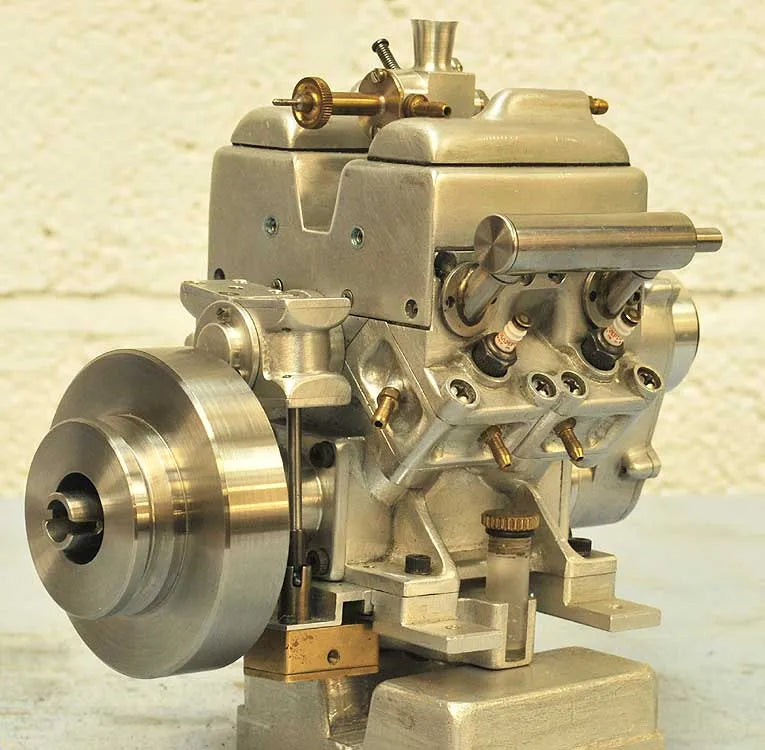 Freelance V4 IC engine part-built