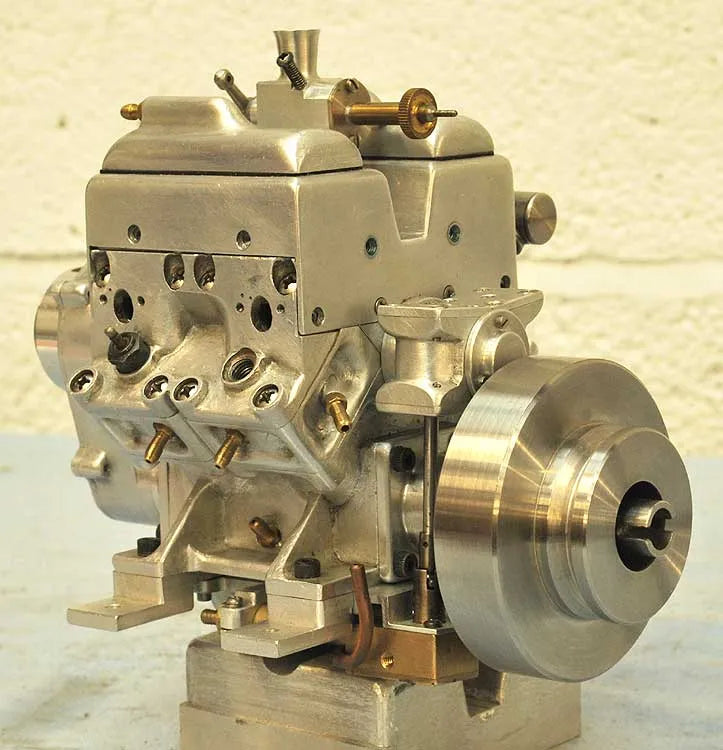 Freelance V4 IC engine part-built