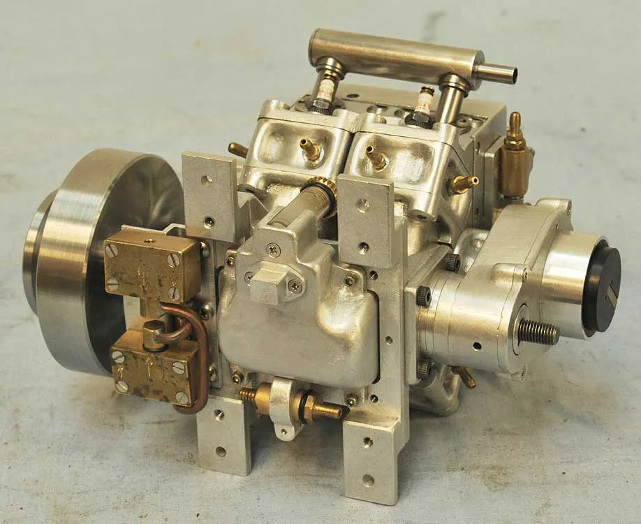 Freelance V4 IC engine part-built