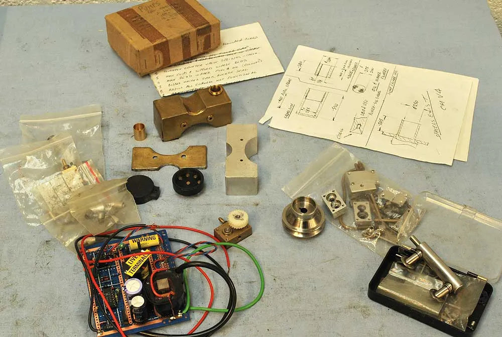 Freelance V4 IC engine part-built