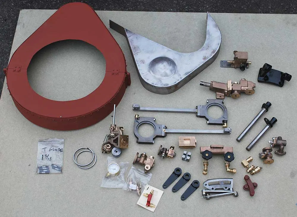 part-built 4 inch scale Garrett traction engine