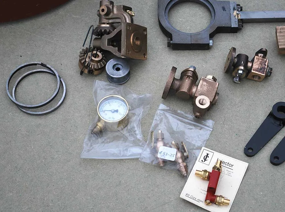 part-built 4 inch scale Garrett traction engine