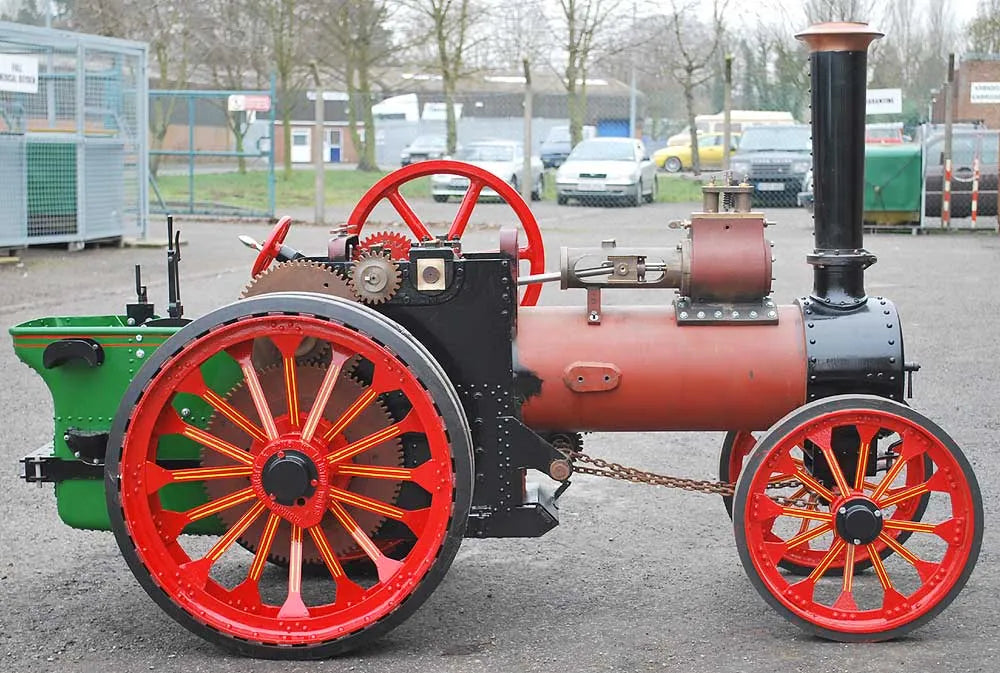 part-built 4 inch scale Garrett traction engine