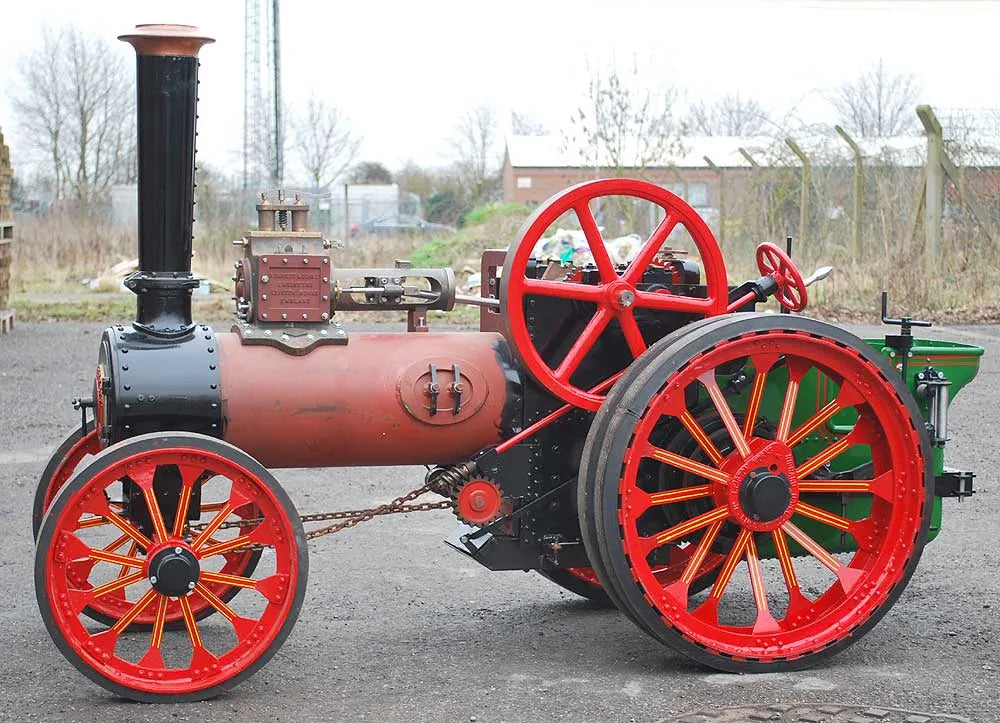part-built 4 inch scale Garrett traction engine