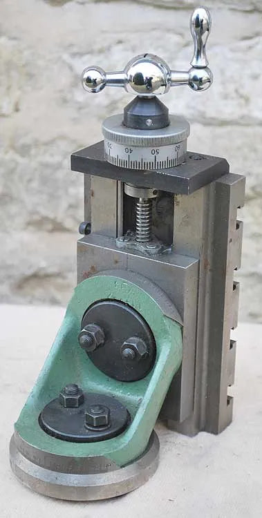 Myford swivelling vertical slide