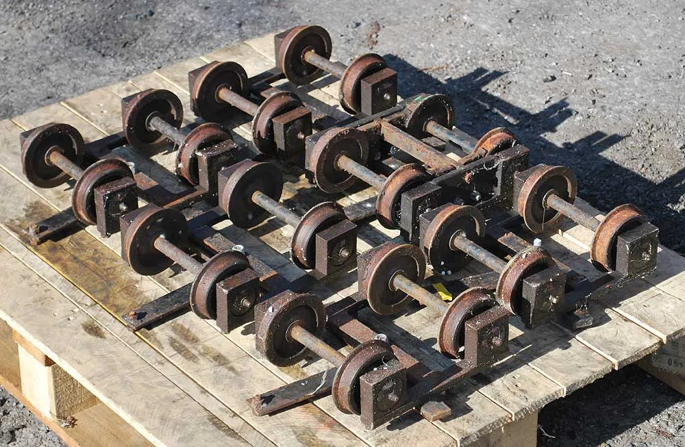 Six 5 inch gauge bogies