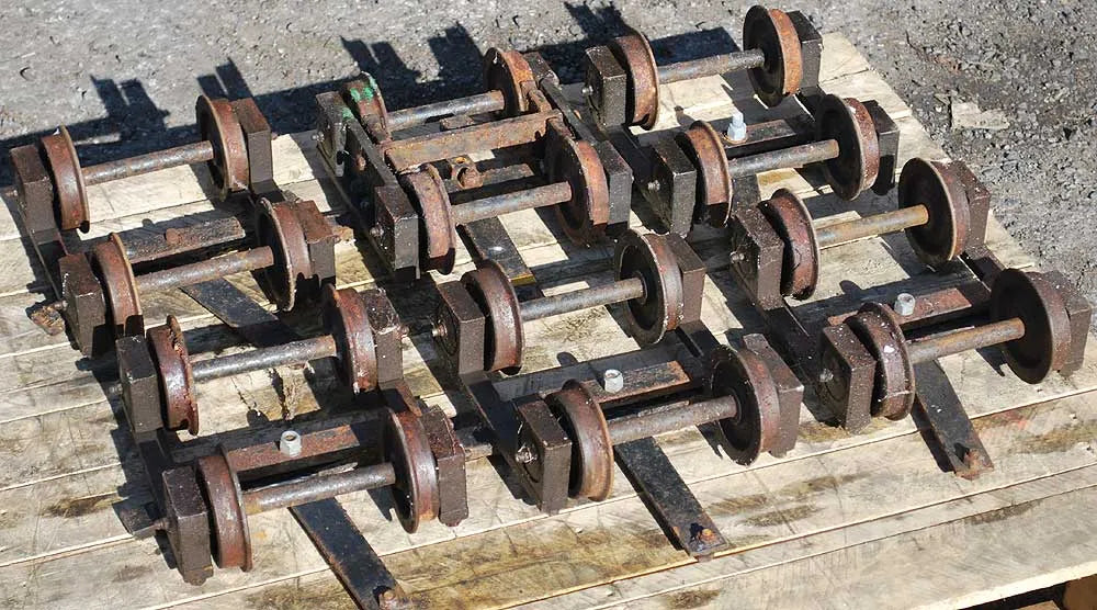 Six 5 inch gauge bogies