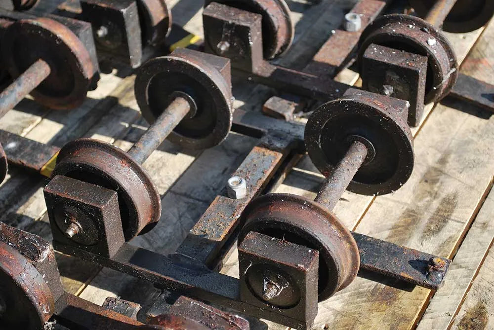 Six 5 inch gauge bogies