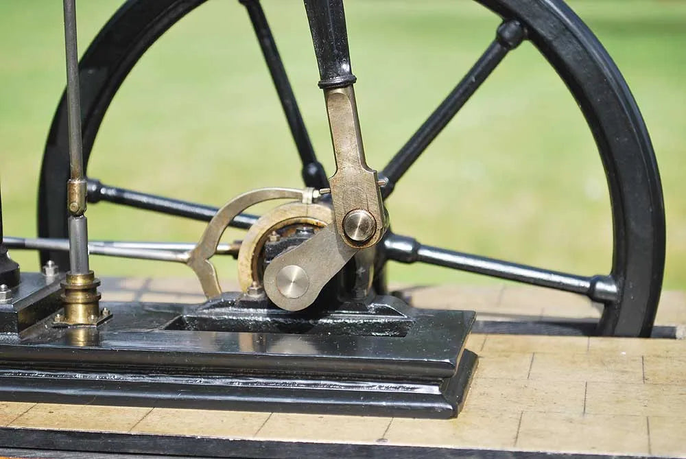 Sanderson beam engine in glass case