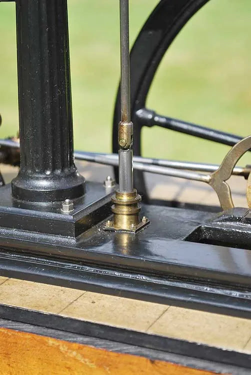 Sanderson beam engine in glass case