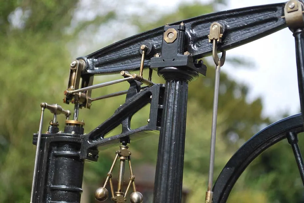 Sanderson beam engine in glass case
