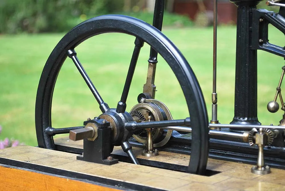 Sanderson beam engine in glass case