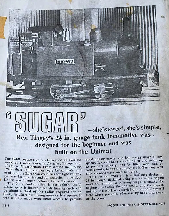 2 1/2 inch gauge "Sugar"