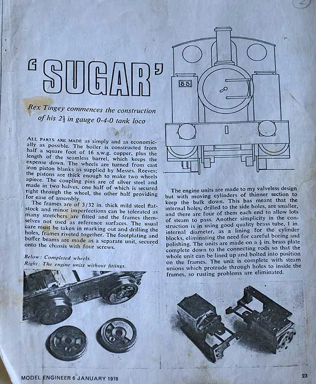 2 1/2 inch gauge "Sugar"