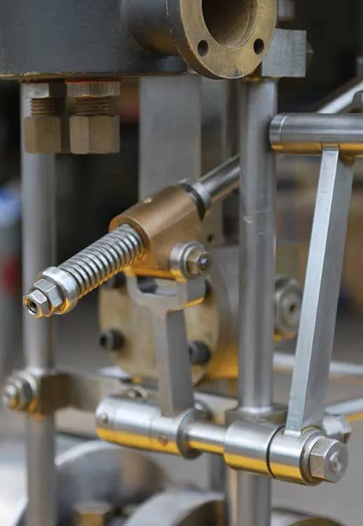 Greenly vertical engine with reversing gear