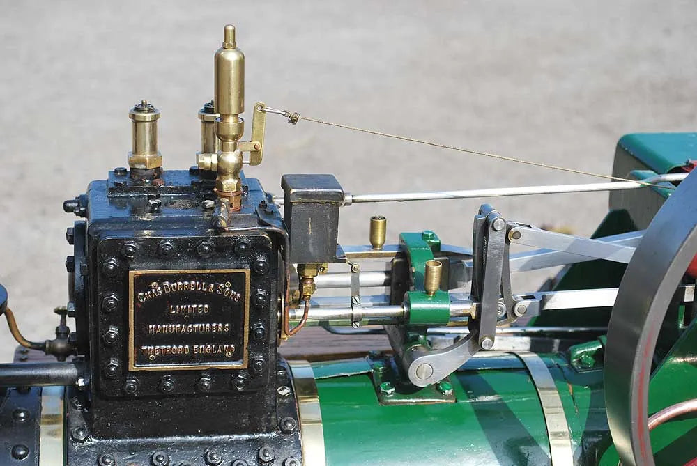 3 inch scale Burrell traction engine with trolley