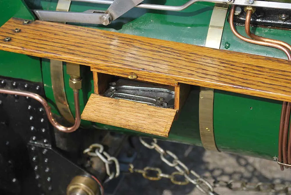 3 inch scale Burrell traction engine with trolley
