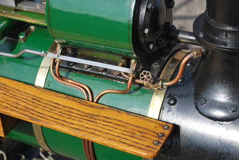 3 inch scale Burrell traction engine with trolley