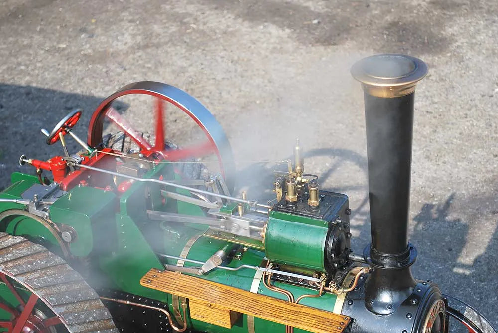 3 inch scale Burrell traction engine with trolley