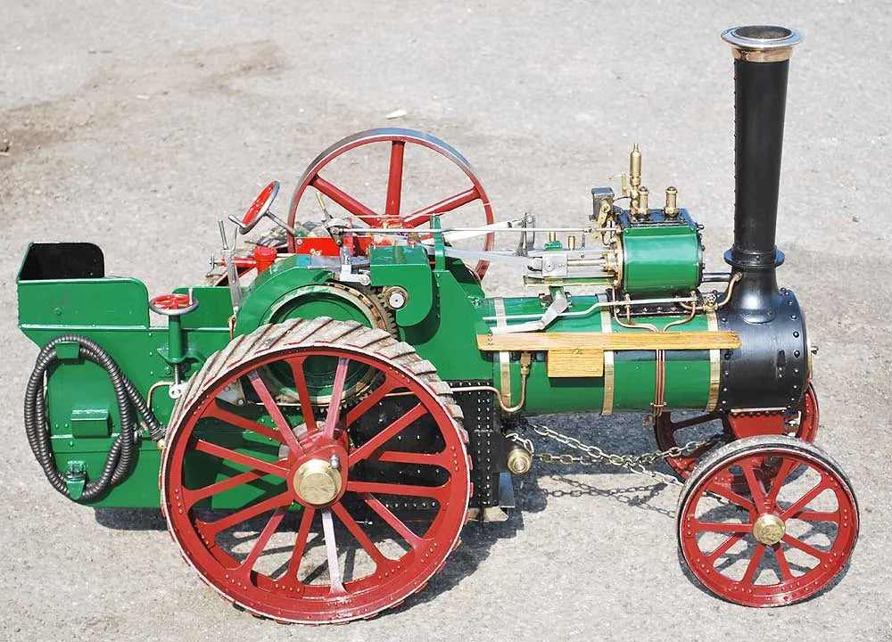 3 inch scale Burrell traction engine with trolley