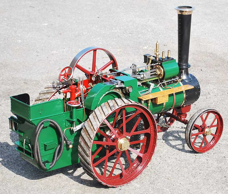 3 inch scale Burrell traction engine with trolley