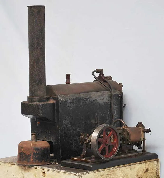 Stuart 504 boiler with mill engine for restoration