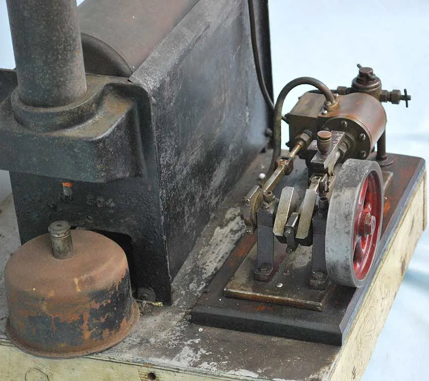 Stuart 504 boiler with mill engine for restoration