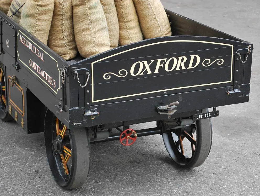 3 inch scale traction engine wagon