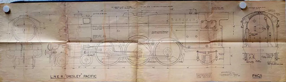3 1/2 inch gauge Clarkson A3 castings & drawings
