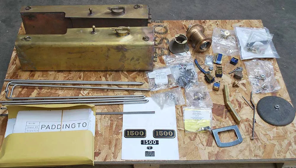 7 1/4 inch gauge part-built GWR 15xx "Paddington"