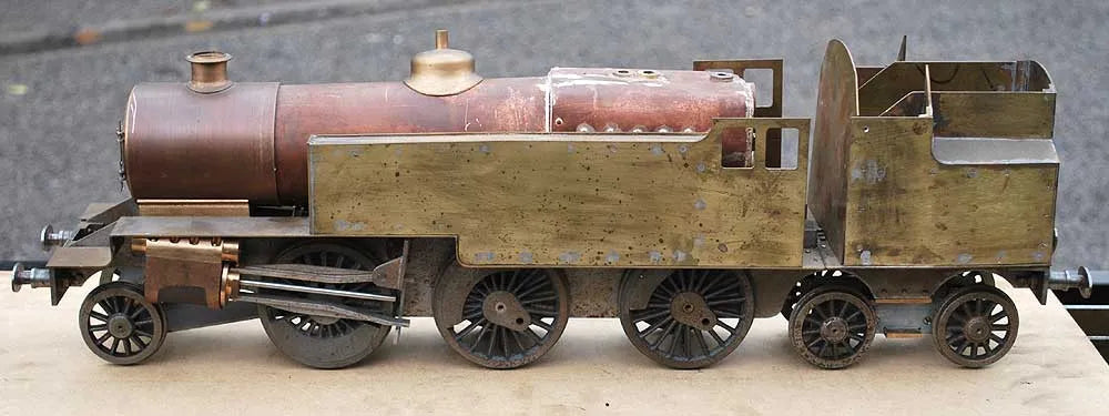 Part-built 2 1/2 inch gauge 3 cylinder LMS tank