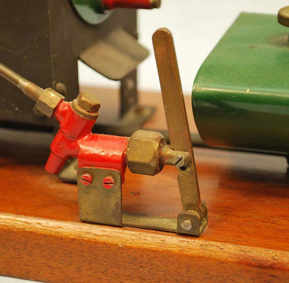Vertical twin with boiler & hand pump
