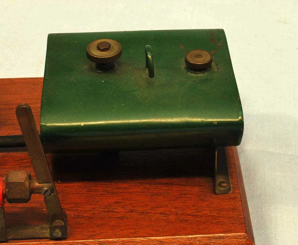 Vertical twin with boiler & hand pump