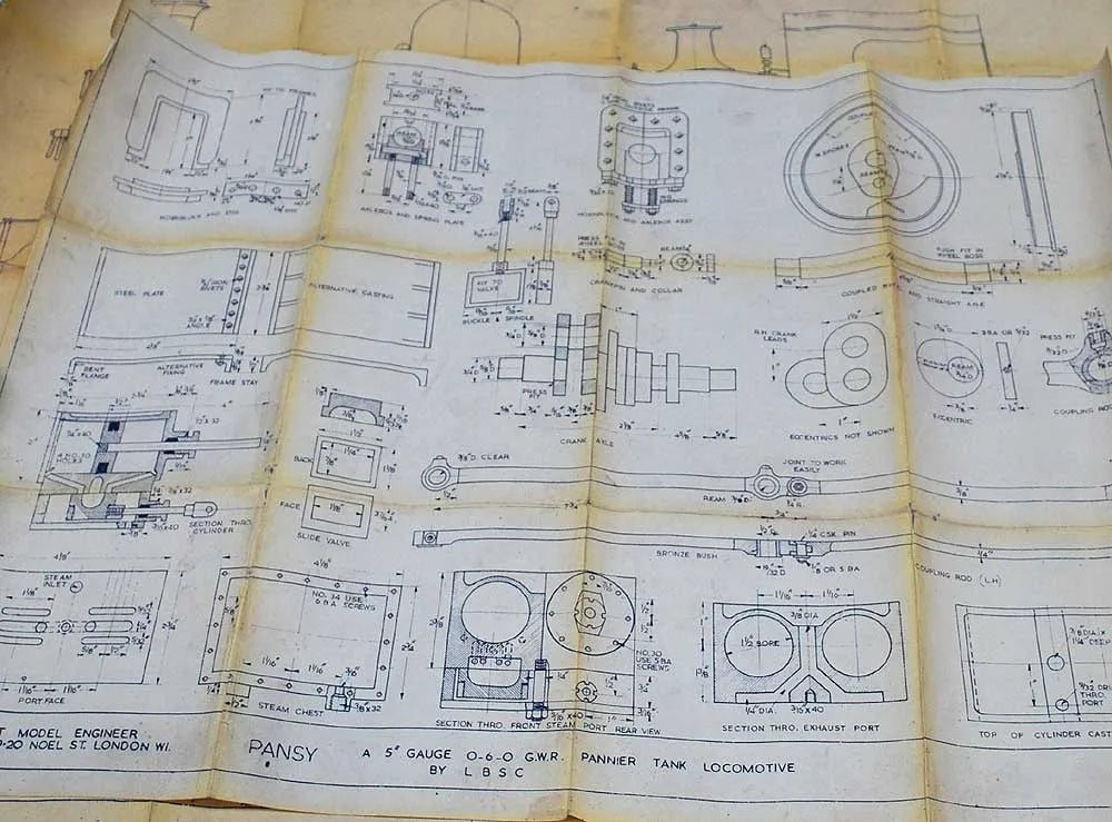 Part-built 5 inch gauge "Pansy"