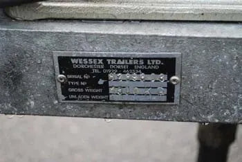 Wessex 4 wheel 1500Kg trailer with winch