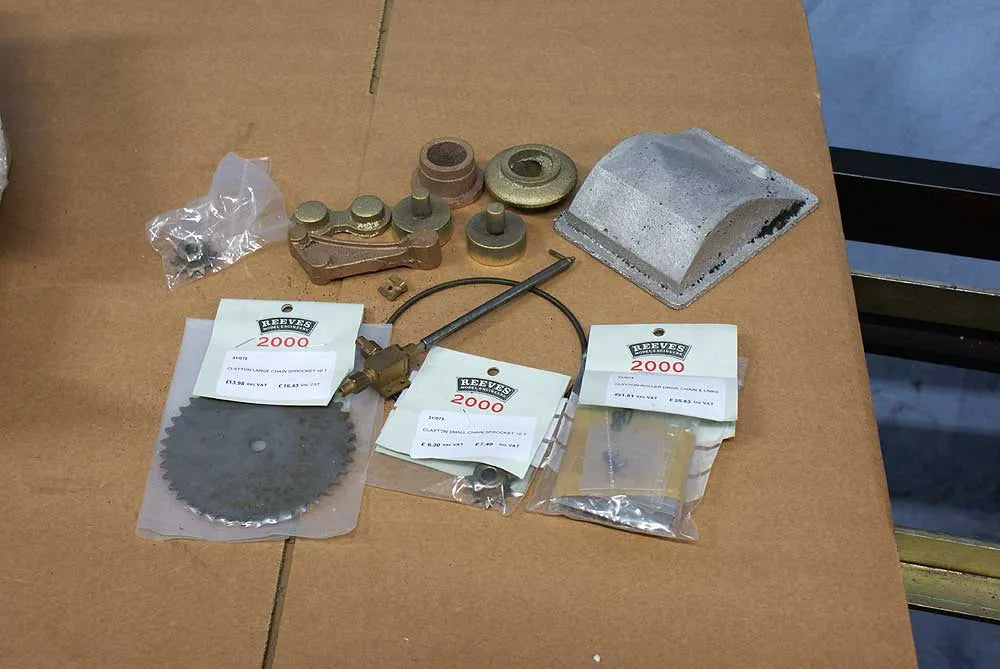 Part-built 2 inch scale Clayton wagon c/w boiler