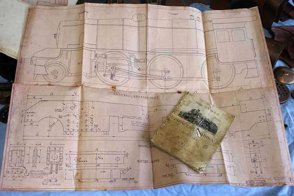 3 1/2 inch gauge part-built "Princess Marina"
