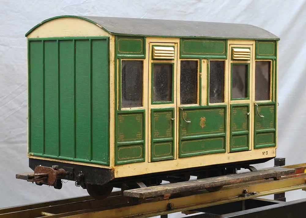 5 inch gauge 4 wheel box coach